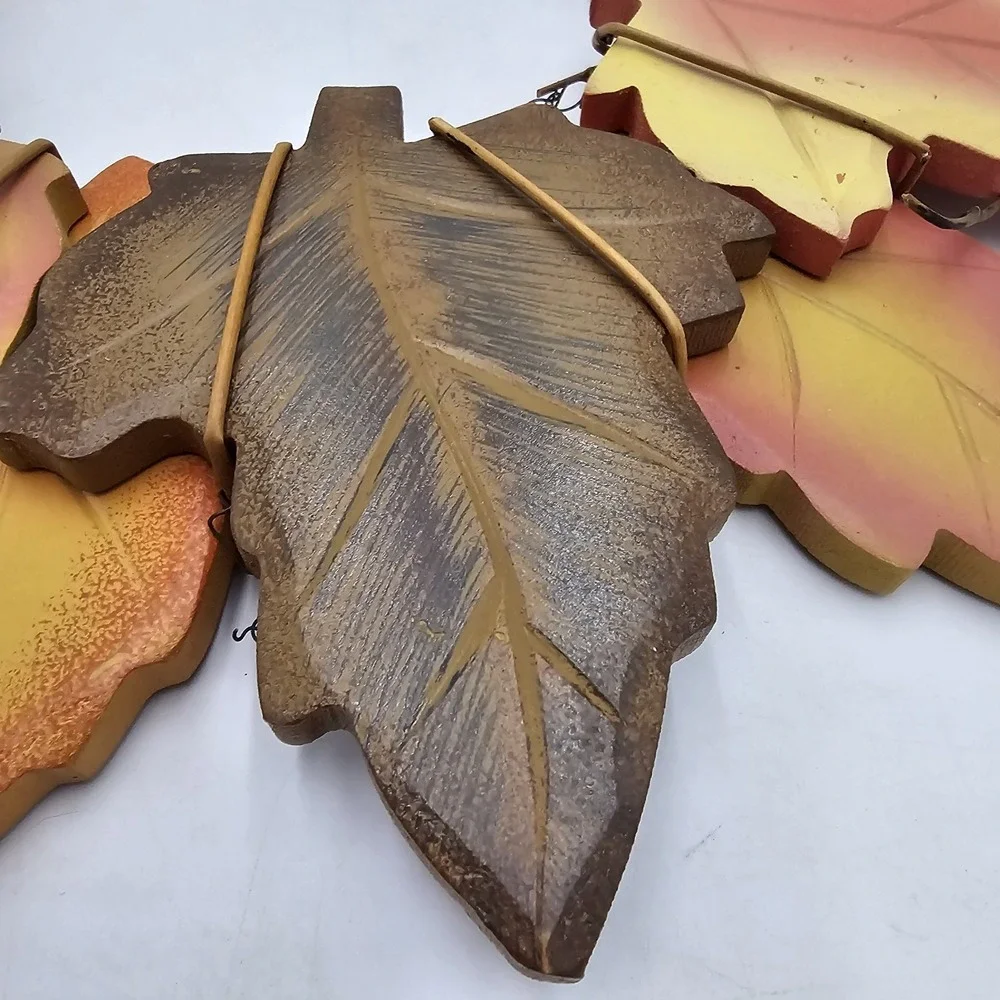 Fall Wreath Autumn Leaf Leaves Wall Door Hanging Farmhouse Country Cottage 14.5